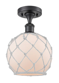 Edison Semi-Flush Mount Brushed Nickel