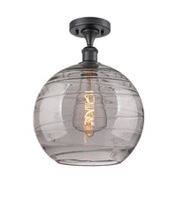Edison Semi-Flush Mount Brushed Satin Nickel