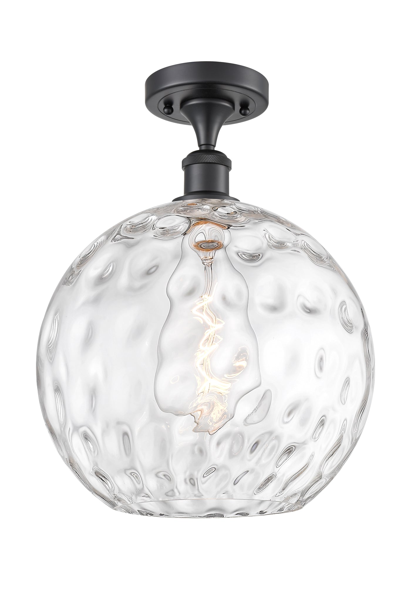Edison Semi-Flush Mount Brushed Nickel