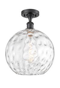 Edison Semi-Flush Mount Brushed Nickel