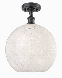 Edison Semi-Flush Mount Brushed Nickel