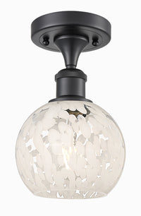 Edison White Mouchette Cast Brass Fixture