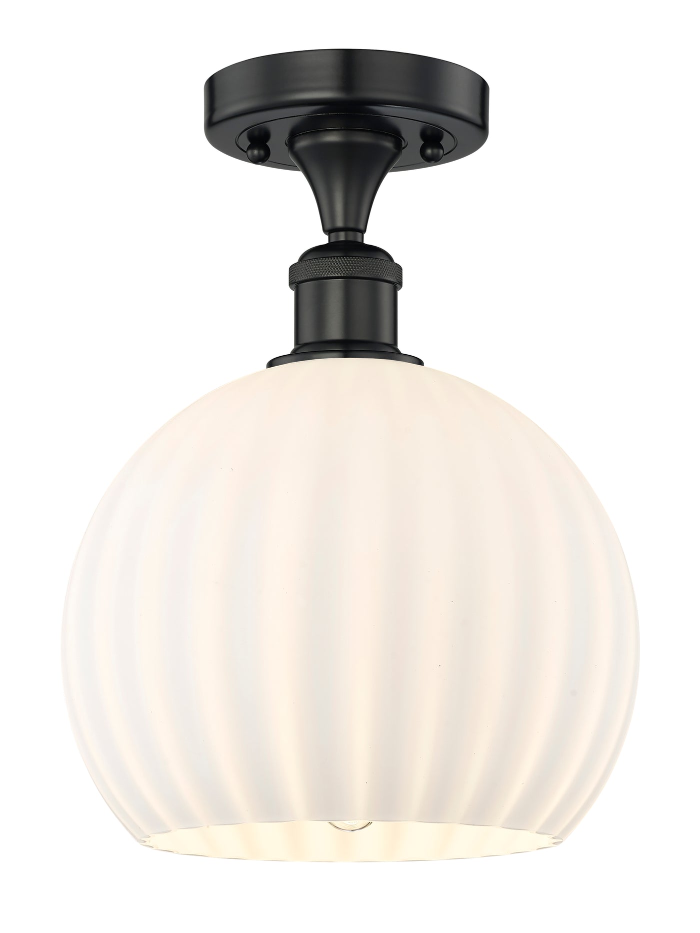 Edison Semi-Flush Mount Brushed Satin Nickel