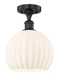 Edison Semi-Flush Mount Brushed Satin Nickel