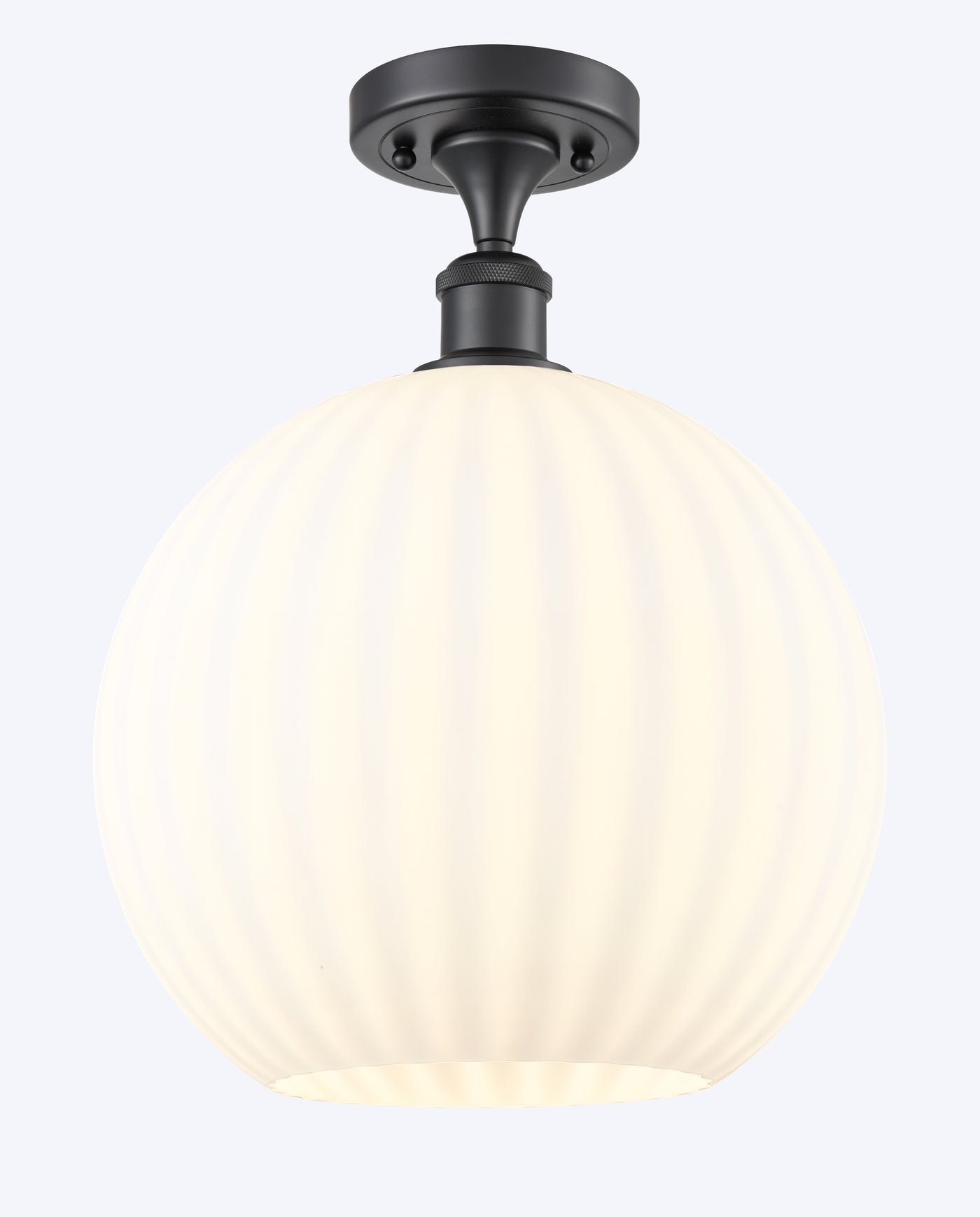 Edison Semi-Flush Mount Brushed Satin Nickel