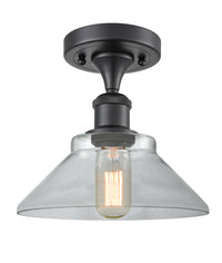 Edison Semi-Flush Mount Brushed Satin Nickel