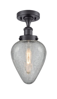 Edison Semi-Flush Mount Brushed Satin Nickel