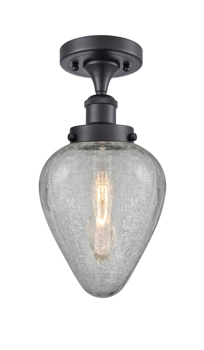 Edison Semi-Flush Mount Brushed Satin Nickel