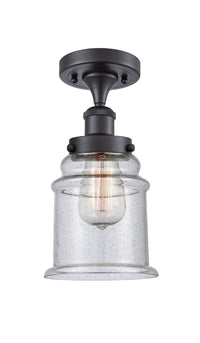 Edison Semi-Flush Mount Brushed Satin Nickel