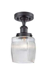 Edison Semi-Flush Mount Brushed Satin Nickel