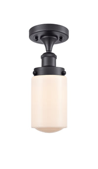 Edison Semi-Flush Mount Brushed Satin Nickel