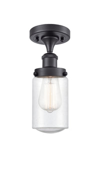 Edison Semi-Flush Mount Brushed Satin Nickel