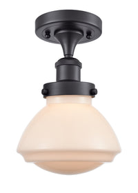 Edison Semi-Flush Mount Brushed Satin Nickel