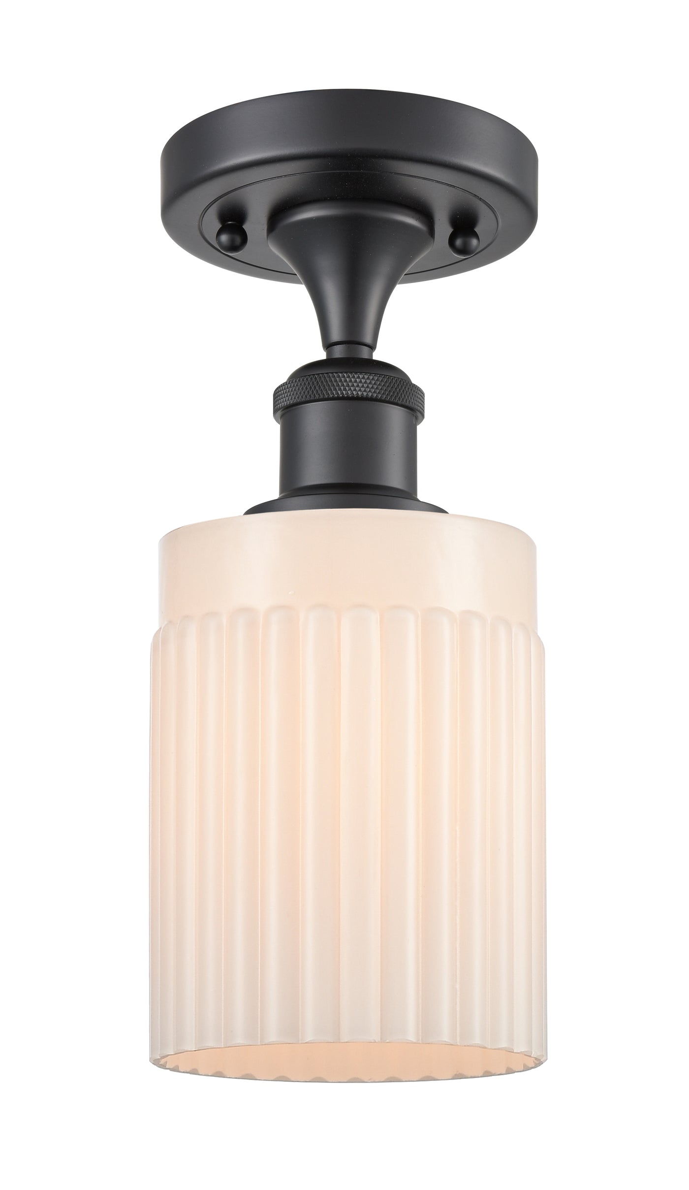 Edison Semi-Flush Mount Brushed Satin Nickel