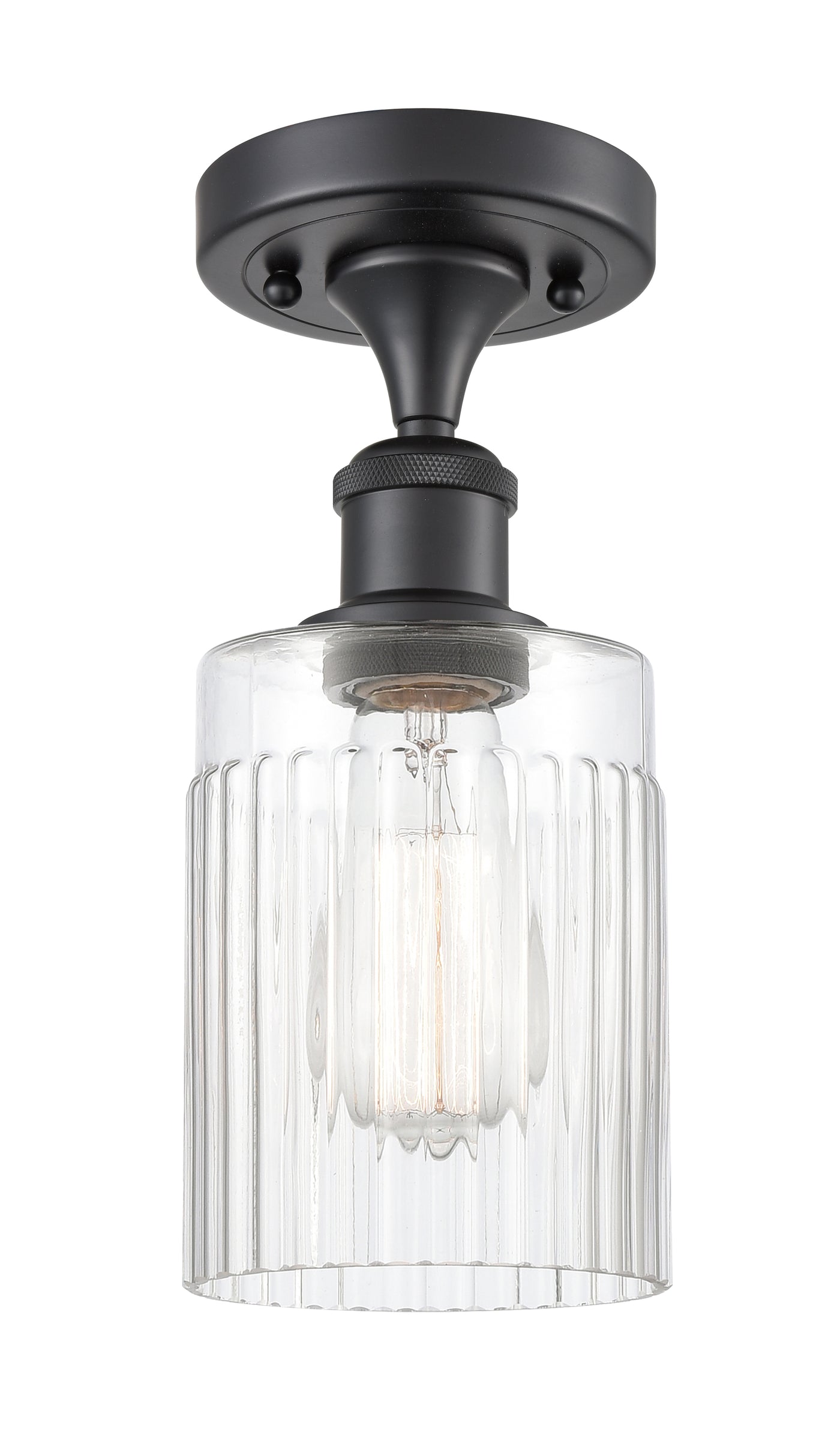 Edison Semi-Flush Mount Brushed Satin Nickel