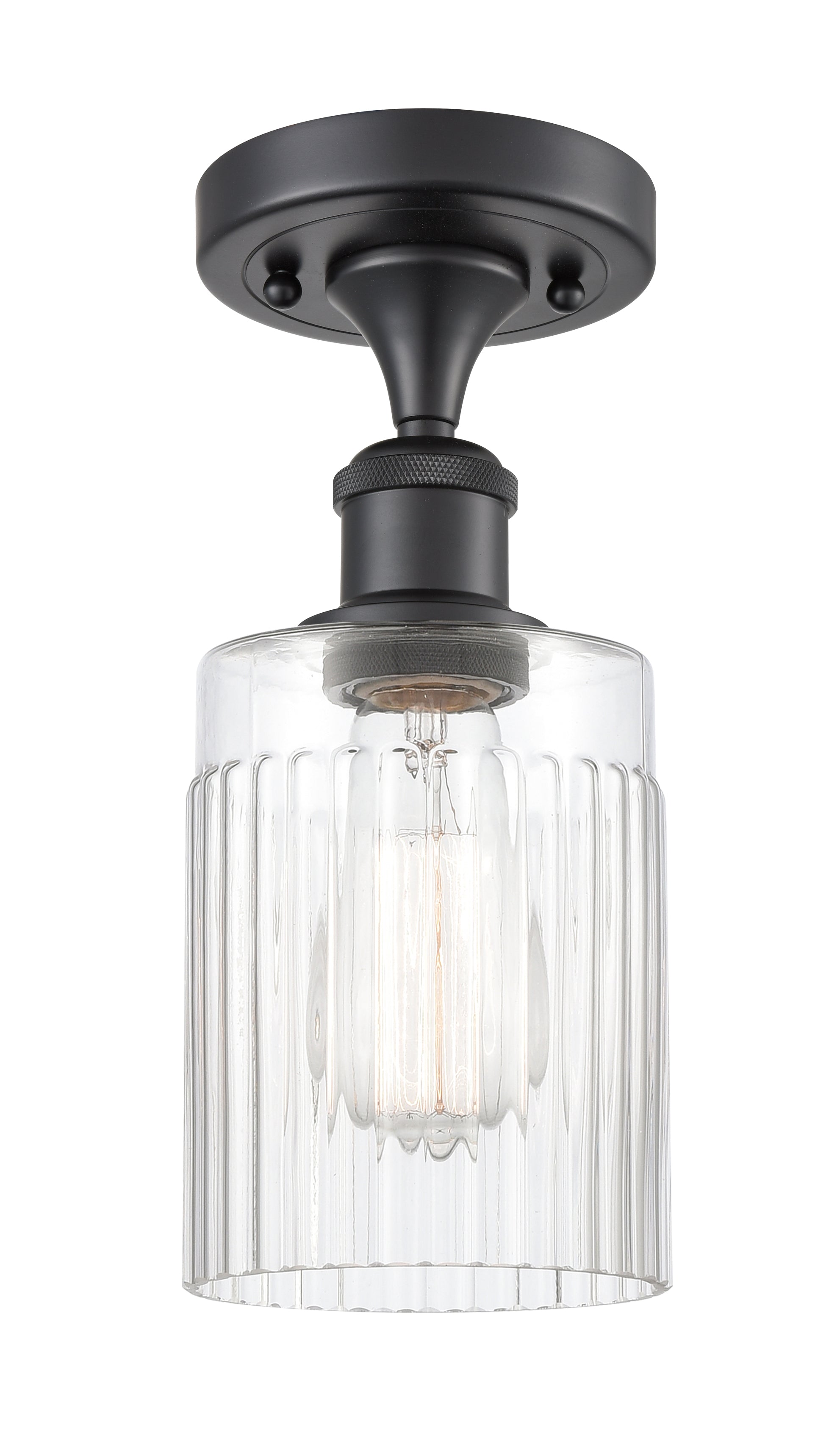 Edison Semi-Flush Mount Brushed Satin Nickel