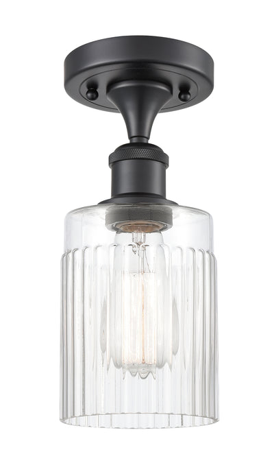 Edison Semi-Flush Mount Brushed Satin Nickel