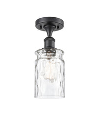 Edison Semi-Flush Mount Brushed Satin Nickel