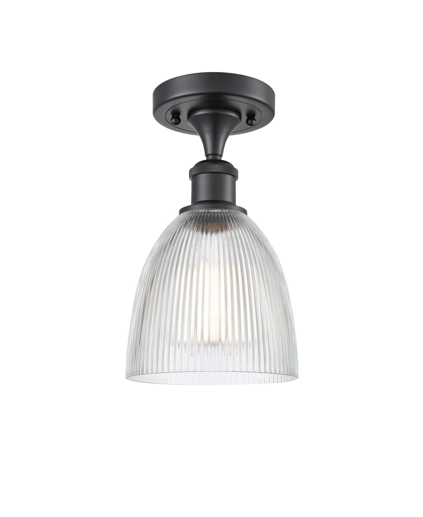 Edison Semi-Flush Mount Brushed Nickel