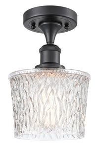 Edison Semi-Flush Mount Brushed Nickel