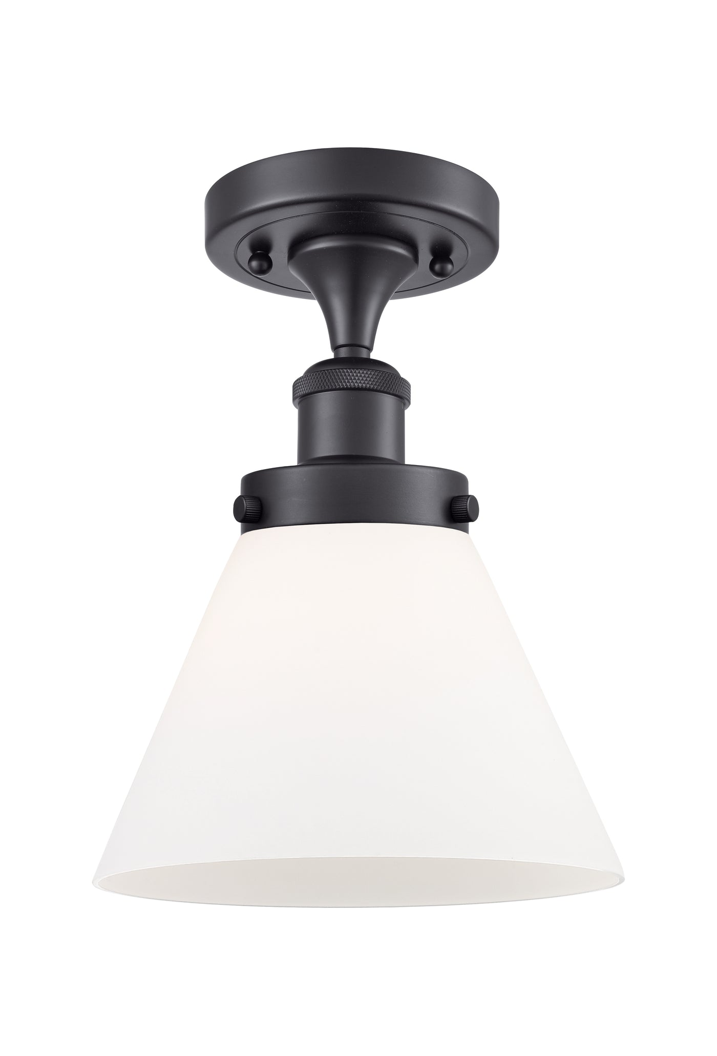 Edison Semi-Flush Mount 5.25 Brushed Nickel