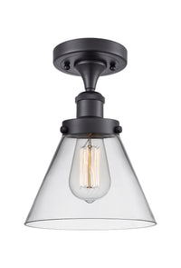 Edison Semi-Flush Mount 5.25 Brushed Nickel