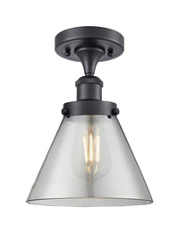 Edison Semi-Flush Mount 5.25 Brushed Nickel
