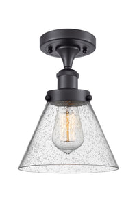 Edison Semi-Flush Mount 5.25 Brushed Nickel