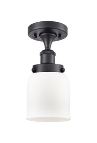 Edison Semi-Flush Mount Cast Brass Finish