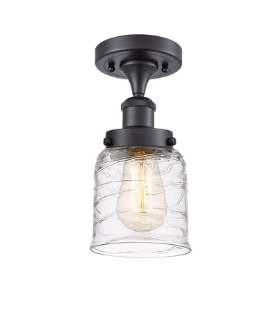 Edison Semi-Flush Mount Brushed Satin Nickel