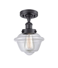 Edison Semi-Flush Mount Brushed Satin Nickel