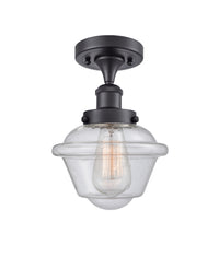 Edison Semi-Flush Mount Brushed Satin Nickel