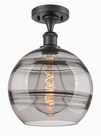 Edison Semi-Flush Mount Brushed Satin Nickel