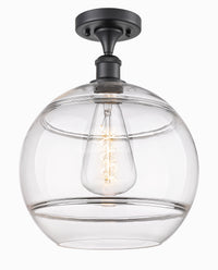 Edison Semi-Flush Mount Brushed Satin Nickel