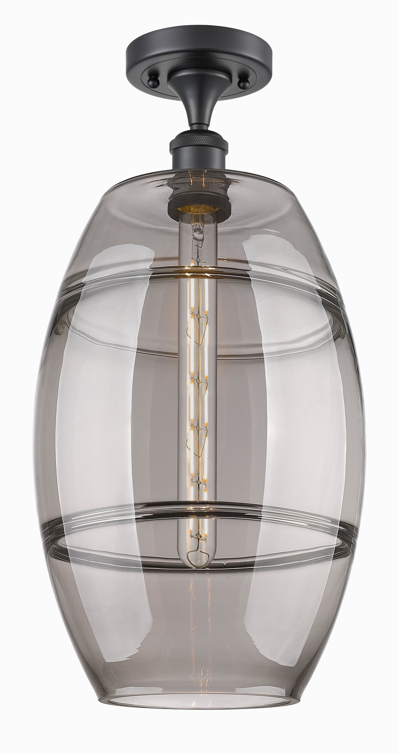 Edison Semi-Flush Mount Brushed Nickel