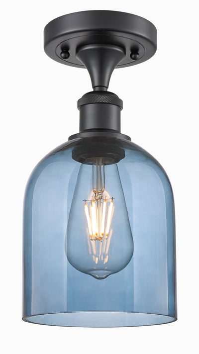 Bella 6-Inch 1-Light Semi-Flush Mount 11.5-Inch High