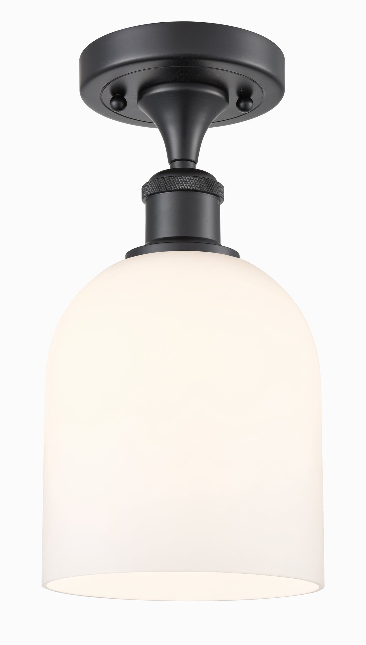 Bella 6-Inch 1-Light Semi-Flush Mount 11.5-Inch High