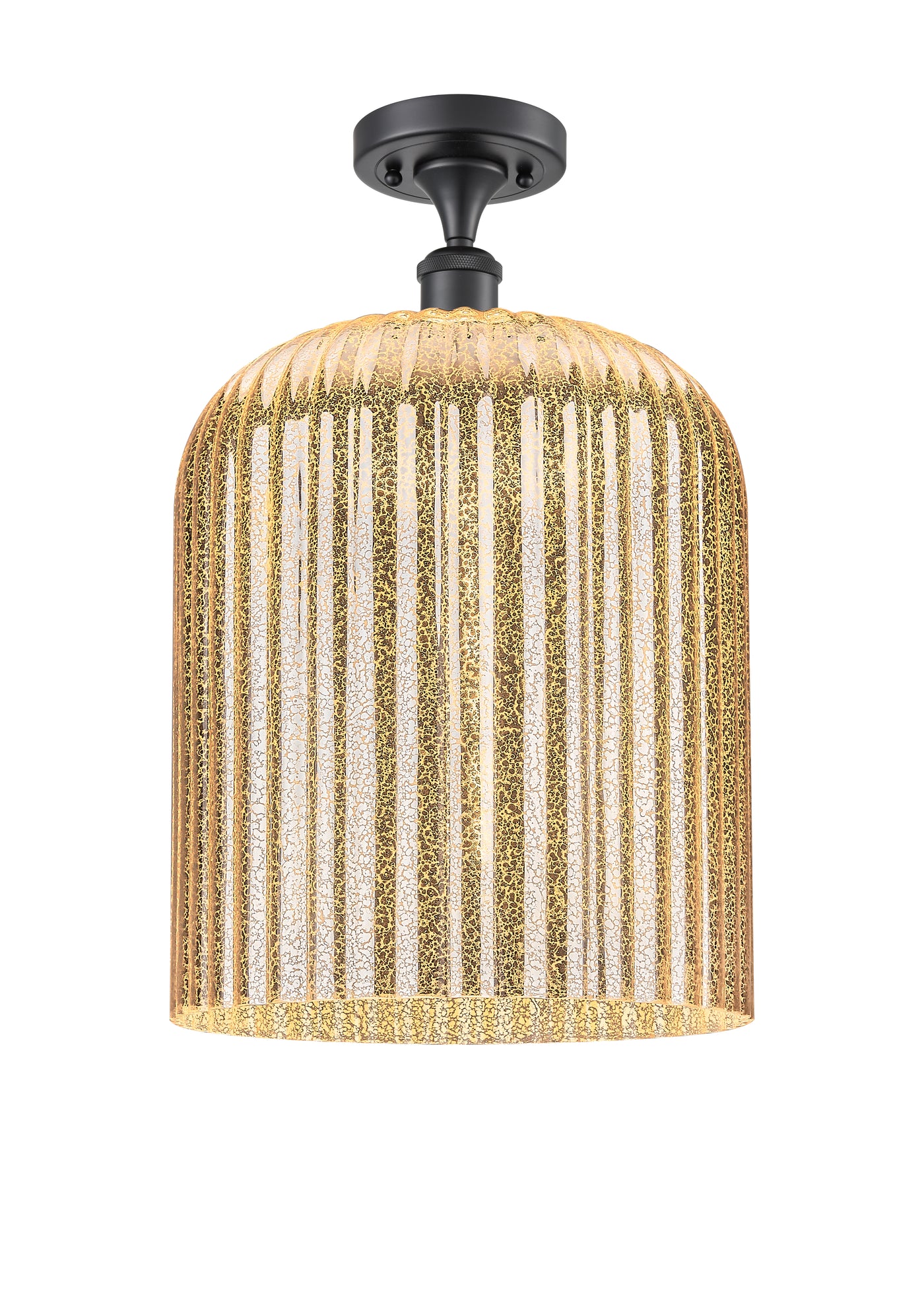 Edison Semi-Flush Mount Brushed Satin Nickel