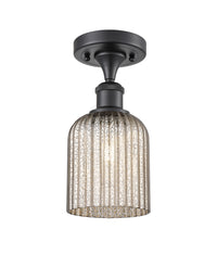 Edison Semi-Flush Mount Brushed Satin Nickel