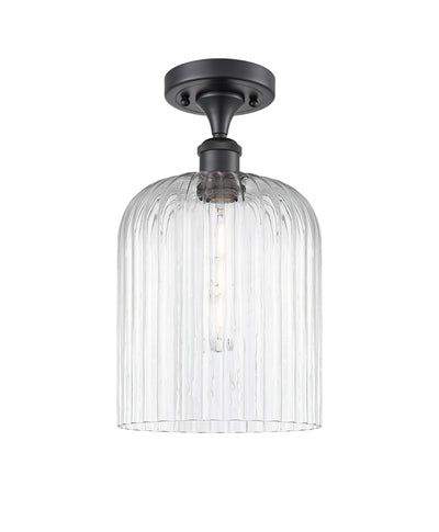 Edison Semi-Flush Mount Brushed Satin Nickel