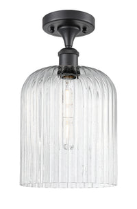 Edison Semi-Flush Mount Brushed Satin Nickel