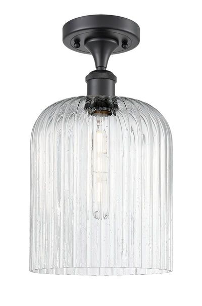 Edison Semi-Flush Mount Brushed Satin Nickel