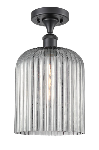 Edison Semi-Flush Mount Brushed Satin Nickel
