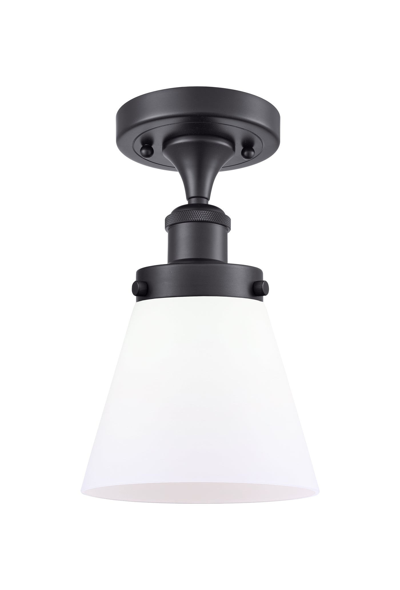 Edison Semi-Flush Mount Brushed Satin Nickel