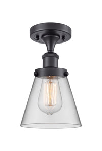 Edison Semi-Flush Mount Brushed Satin Nickel