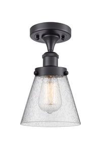 Edison Semi-Flush Mount Brushed Satin Nickel