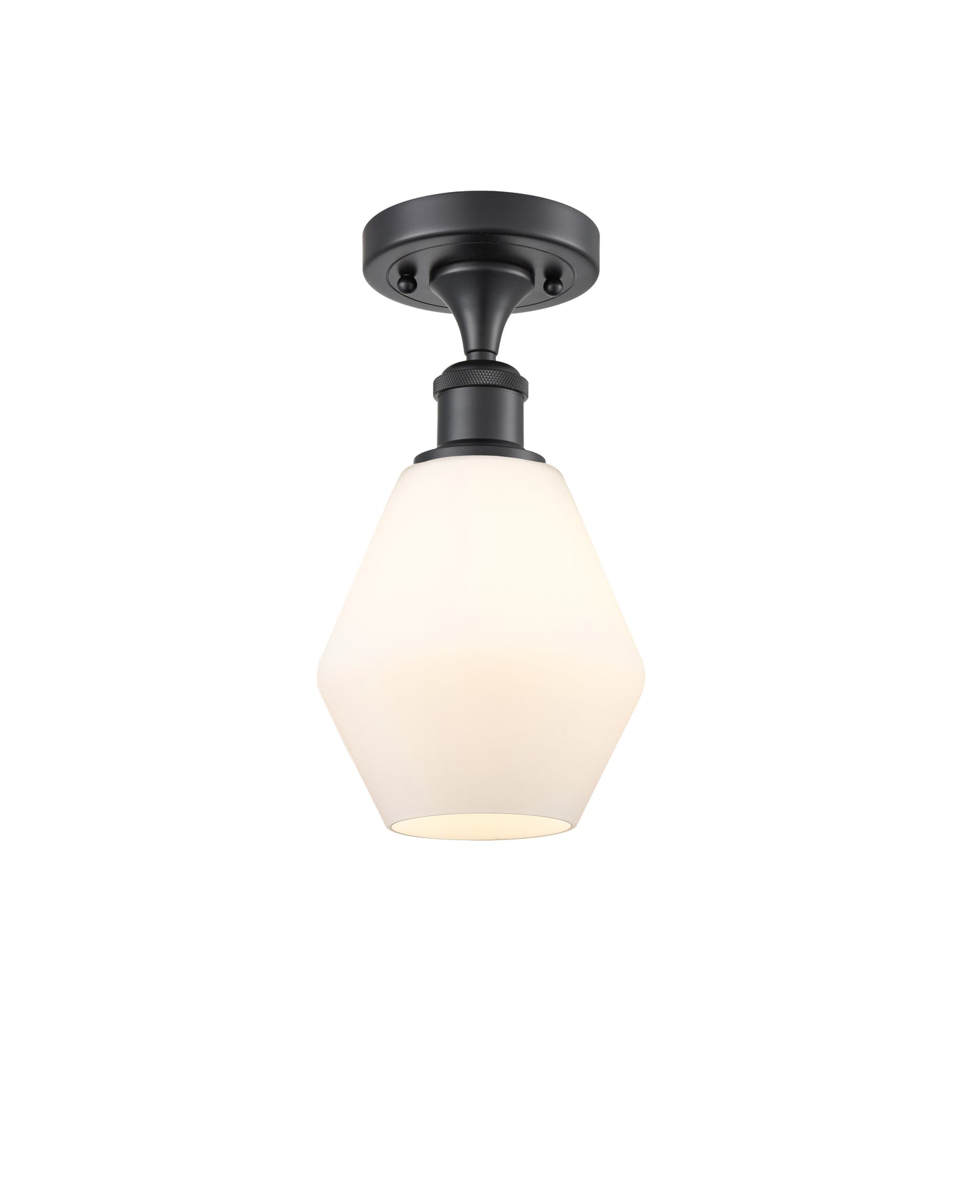 Edison Semi-Flush Mount Brushed Nickel
