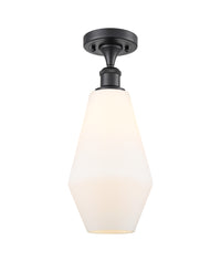 Edison Semi-Flush Mount Brushed Satin Nickel