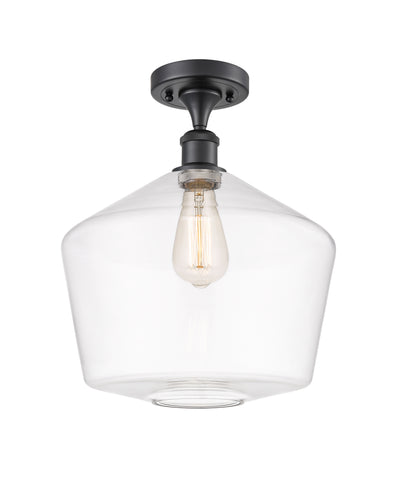 Cindyrella 12-Inch 1-Light Semi-Flush Mount 15-Inch High