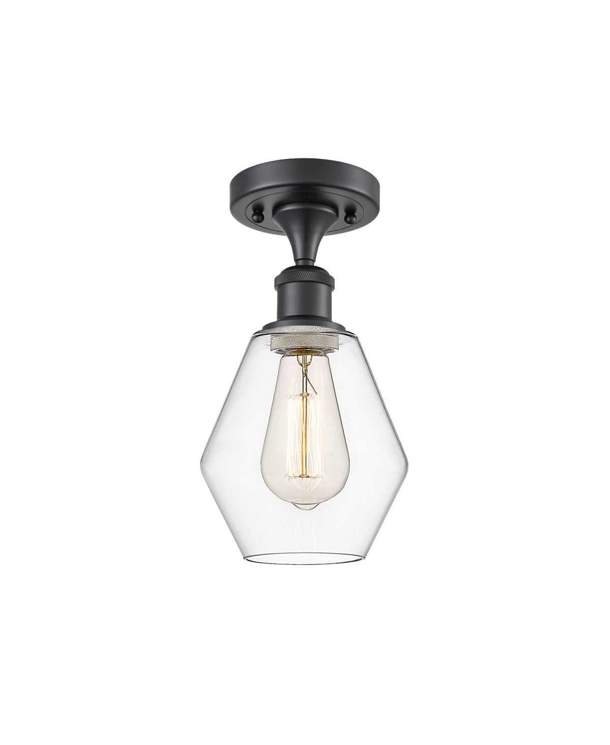 Cindyrella 6-Inch 1-Light Semi-Flush Mount 11.5-Inch High